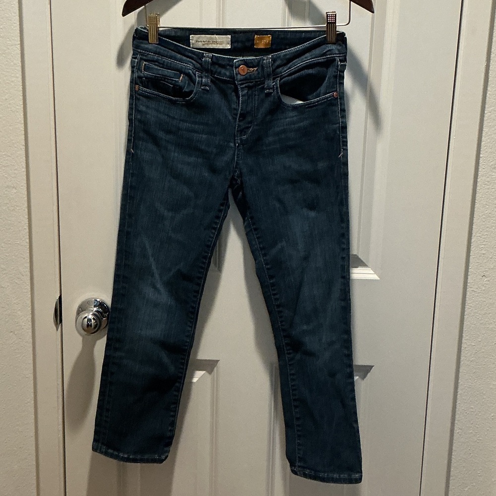 Pilcro and the Letterpress Dark Blue Crop Jeans